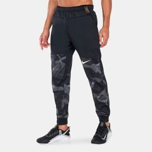 Nike Sweatpants Mens XL Black Cascade Brushstroke Camo Therma Fit Jogger